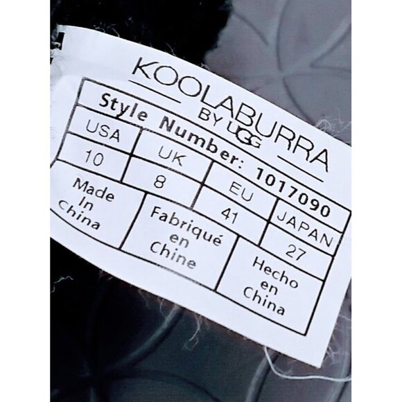 Koolaburra By UGG Womens Black Suede Ankle Boots With Faux Fur Lining Size 10 US - Picture 5 of 7